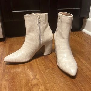 Steve Madden snake skin booties